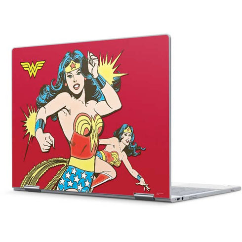 DC Comics Wonder Woman Vintage Action pose Pixelbook Skin